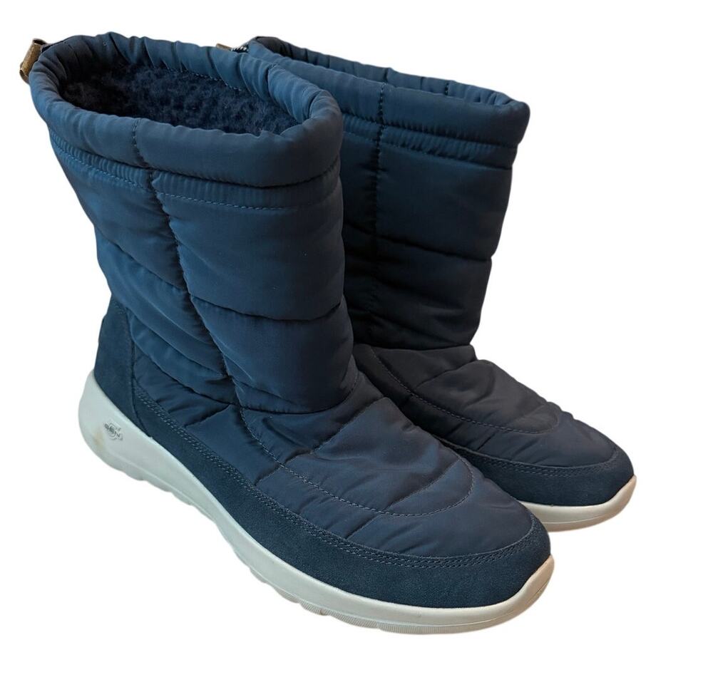 Skechers On-The-Go Joy Stay Cozy Boots - Navy Blue - Size 10